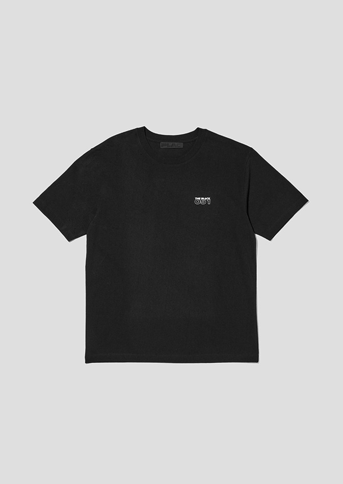 051 블랙 로고 티셔츠 블랙