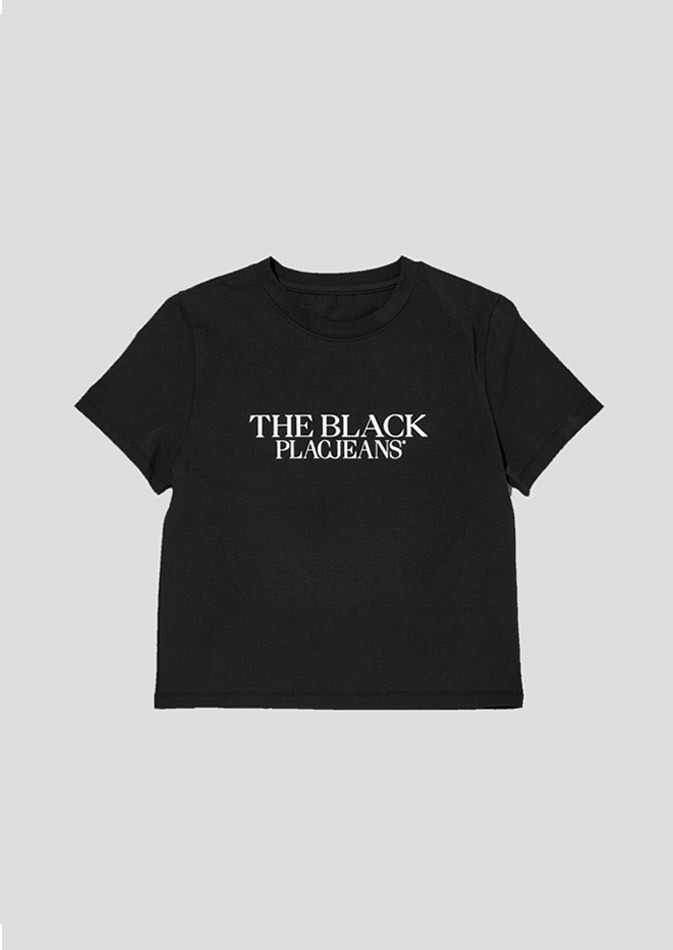 플랙 블랙 베이직 티셔츠 블랙